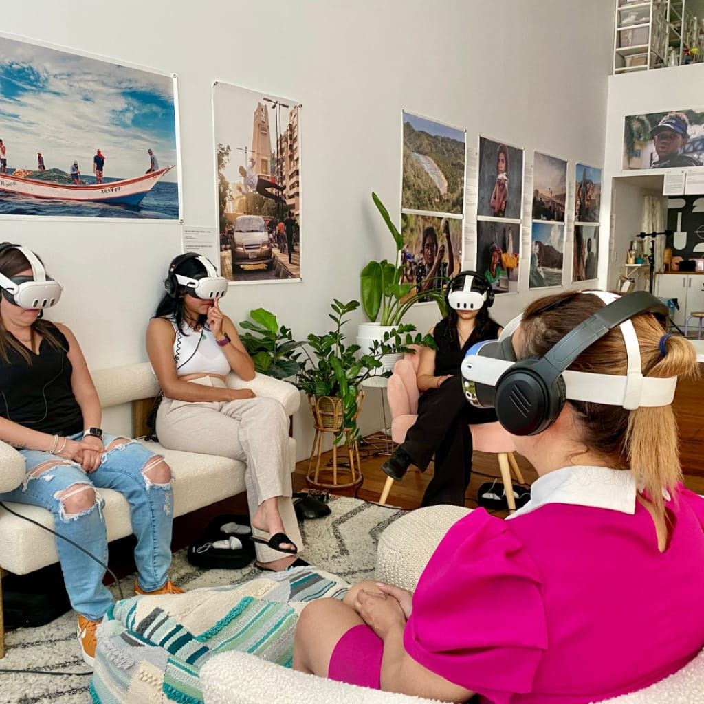 Una sesión de la experiencia VR